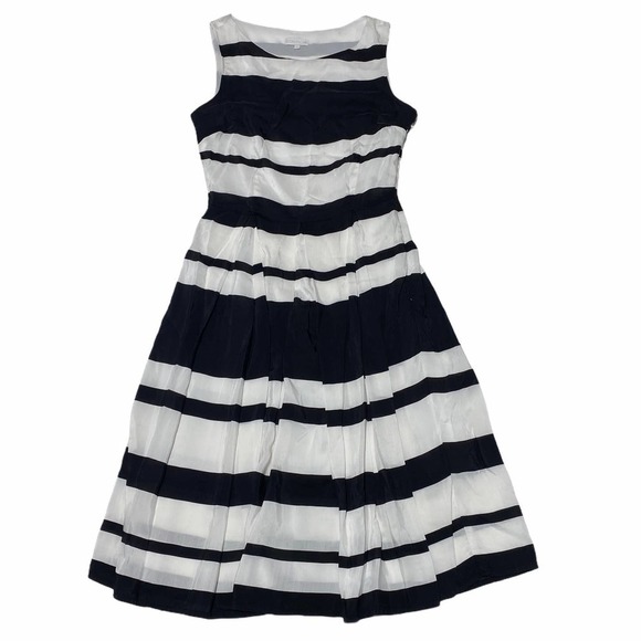 STOCKH Im Black White Striped Mini Dress Size 34/4 - Picture 11 of 14